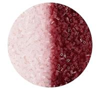 2000Pcs 2.6mm Sun Color Changing Fuse Beads Bulk Melting Beads Refill for DIY Pixel Art 3D Creative Handmade Crafts Stress Relief Art Projects (Dark Red)