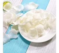 2000pcs Flower Petals Artificial Silk Rose Petals Romantic Decoration for Weddings Party Confetti Table Scatter Valentine's Day 5cm x 5cm - Ivory/Cream