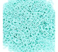 2000PCS Knitting Stitch Markers O Shape Colorful Plastic Round Locking Stitch Counters Knit Counting Ring Large Medium Small Size(M-Green)