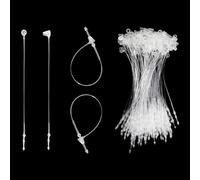 2000Pcs Plastic Fastener Hang Tag Snap Lock White for Retail Store Accessory Price Pins (3 Inch)
