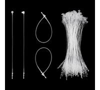 2000Pcs Plastic Fastener Hang Tag Snap Lock White for Retail Store Accessory Price Pins (5 Inch)