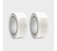 2000pcs Round Stickers 13mm White Dot Stickers, Self Adhesive Circle Sticker, Price Stickers for Shop, Office DIY Home Classroom Marking, Waterproof White Sticker Roll for Retail Classroom, Warehouse