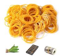 2000pcs Small Rubber Bands - Strong Elastic Bands - Yellow Heavy Duty Stretchable Natural Rubber Band,Elastic Band Set for School Hair Home Pens Office Supplies Industrial DIY Bill Bank Paper (38mm)