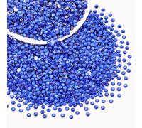 2000PCS SS12/3mm Crystal Rhinestones (Blue/Sapphire), Bedazzling Flatback Glass Rhinestones for Crafting, Gems Diomand Charms for Tumbler Shoes Clothing Mugs Nail Art