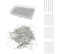 2000Pcs Stainless Steel Sewing Pins 26mm - Dressmaking Safety Craft Needles with Storage Box for Fabric, Embroidery, Clothing, Bouquet, DIY Projects