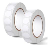 2000Pcs White Round Dot Stickers 13mm Writable Sticky Labels Roll