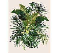 2000piece paper puzzle green tropical plant leaves pastoral landscape digital home decoration 70x100cm