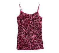 2000s Clothing for Women Emo Cheetah Print Top y2k Grunge Tank Tops Vintage Sleeveless Baby Tees Acubi Alt Clothes, Rose, L