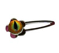 2000s Hair Clip for Girl Fashion Devil Eye Hair Clip Nonslip Flower Barrettes for SideBangs Women Music Festival Hairpin
