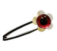 2000s Hair Clip for Girl Fashion Devil Eye Hair Clip Nonslip Flower Barrettes for SideBangs Women Music Festival Hairpin