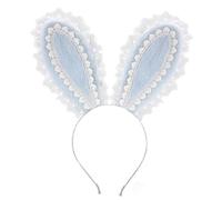 2000s Lace Bowknot Headpiece Hair Styling Accessory with Ruffle Trim Design for Costume Parties Special Event Gathering Bow Headband