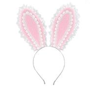 2000s Lace Bowknot Headpiece Hair Styling Accessory with Ruffle Trim Design for Costume Parties Special Event Gathering Fashionable Hair Bow