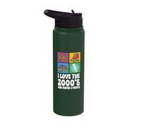 2000s Outfit and 2000's Party Design for 2000 People 2000 Stainless Steel Insulated Water Bottle