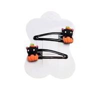 2000s Pumpkin Hair Clips Witch Hat Barrettes for Women Girls Halloween Photo Bunches Accessories Pastel Pumpkin Hair Barrettes