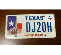 2000'S Texas Native Texan License Plate (Dj20H) 6x12 inches License Plate Sign