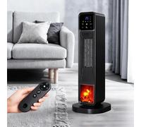 2000W 120 Electric Oscillating Ceramic PTC Tower Fan Heater with Timer & Remote