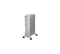 Zanussi 2000W/2KW Oil Filled Radiator, 9 Fin Portable Electric Heater - White, Adjustable Thermostat with 3 Heat Settings, Safety Cut-off, 20 m sq Room Size, ZOFR5004, 2 Year Guarantee