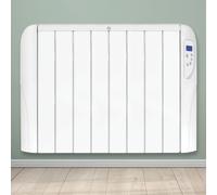 2000W Advanced Panel Heater 24/7 Timer Wall Mounted Electric Radiator with a Smart Digital Thermostat Futura White One Size