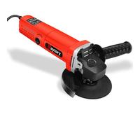 2000W Angle Grinder, Powerful Electric Brushless Motor Grinder with 12000RPM Speed, Professional Electric Angle Grinder Disc Ø 115mm/4.5 Inches, Angle Grinder for Cutting, Sanding, Polishing (Red)