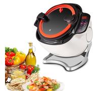 2000W Automatic Cooking Machine - 360° Rotation 6L Food Processor | 3-speed Cooking Robot for Stir Frying, Stewing, Cooking, Soup Making - Intelligent Rice Frying Device