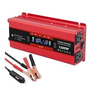 2000W Car Inversor 12V to 110V Universal socket DC to AC Power Inverter home/travel/camping portable power supply Converter(3000W red LCD)