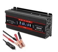 2000W Car Inversor 12V to 110V Universal socket DC to AC Power Inverter home/travel/camping portable power supply Converter(3000W black LED)