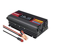 2000W Car Power Inverter DC 12V to 110V 60HZ AC Converter with AC Outlets and Dual USB Car Charger(2000W-12V-110V-Red)