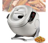 2000W Commercial Food Processor, 6.34 Quart Automatic Cooking Machine with 360° Rotation, 3-Speed & One-Touch Smart Start for Stir Frying, Stewing, Braising