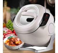 2000W Commercial Food Processor Automatic Cooking Machine, 6L auto Wok Fried Rice 360° Rotating