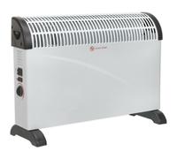 2000W Convector Heater - Thermostat & Turbo Fan - 3 Heat Settings - 230V Supply