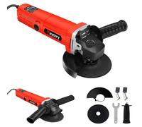 2000W Corded Electric Angle Grinder 115mm Disc 4 Inch Grinding Tool 12000 RPM with Auxiliary Handle, Wrench and Wheel Disc for Metal,Tile, Cutting, Grinding, Polishing