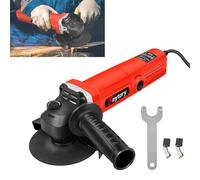 2000W Corded Electric Angle Grinder, Angle Grinder 115mm Disc, 12000RPM Grinders Power Tools for Masonry Concrete Tile Metal Steel Cutting Grinding Polishing, Adjustable Side Handle