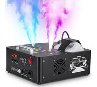 2000W Dual Head Professional Vertical Fog Machine with 16 RGB LEDs, DMX512 Control, 2.5L Tank, LCD Display, 30000CFM Output for DJ Stage, Halloween, Wedding, Party & Club Events