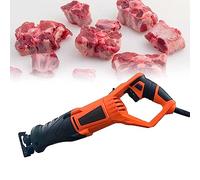 2000W Electric Butcher Bone Saw,Reciprocating Saw Cutting Machine,Commercial Home Handheld Bone Cutter Machine for Cutting Froze Meat, Bones 180° Rotary Handle Band Saw Blade