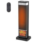 2000W Electric Fan Heater, 40dB PTC Ceramic Tower Heater, 90° Oscillation | Remote Control, 20-40°C Thermostat, ECO Mode, 24H Timer, Overheat & Tip-Over Safe, Portable for Home Office Bedroom