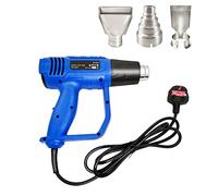 2000W Electric Hot Air Gun Kit,2 Temperature Mode (300/600°C),Dual Air Flow (300L/500L/min),Suitable for Burn & Strip Paint, Resin, Varnish & Glues, Thawing & Heat Shrink Tubing