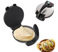2000W Electric Roti Maker, 12 Inch Automatic Chapati Tortilla Machine, Non Stick Tortilla Maker with Indicator Lights, Adjustable Temperature Pancakes Maker, Double-sided Heating