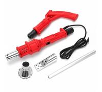 2000W Electric Thermal Weed Burner - 3-in-1 Hot Air Weed Killer with 60-650°C Dual Temperature Control, Fast Airflow Flame-Free Grass Remover & Charcoal Igniter with Nozzles