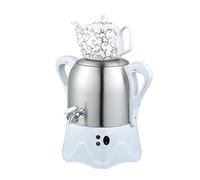 2000W Electric Turkish Tea Maker, 3L Stainless Steel Teapot, 1L Ceramic Teapot, Electric Samovar, with Keep Warm Function, for Coffee, Scented Tea