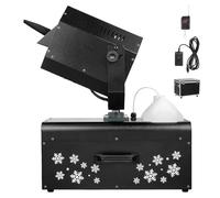 2000W Fake Snowflake Machine, 90° Rotatable Artificial Snow Machine with Remote Control, 3-5m Spry Range, Flight Case, Commercial Snows Blower for Holidays, Parties, Stage Events