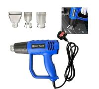 2000W Heat Gun Hot Air Gun Electric Heater 300℃-600℃ 2-Temp Settings, Double Insulation Protection, High Efficiency Heating Wire Grid for Fast Heating (2-Gear Temperature Control)