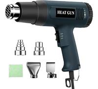 2000W Heat Gun, Professional Hot Air Gun 50℃- 600℃ Variable Temperature Control, 3 Temperature Modes,Double Heating Wire Fast Heating with 4 Nozzles for Shrink Tubing, Wrap, Crafts, Soldering