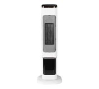 2000W Heater Fan Oscillating Portable Tower fan with Fireplace 2 Heat Settings PTC Ceramic Electric Heater with LCD Display Overheat Protection and Safety tip-over Switch 2025