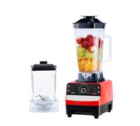 2000W Heavy Duty Commercial Blender Stationary Mixer Ice Smoothies Appliances For Kitchen Professional High Power Food Processor Strong Stirring