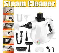 Beldray BEL0701TQN 10-in-1 Handheld Steam Cleaner - Clean, Sanitise & Refresh Surfaces, Tiles, Mirrors & Windows, Chemical Free Cleaning, Includes Nozzles, Brushes, Upholstery Head & Squeegee, 1000W