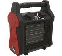 2000W Industrial Ceramic Fan Heater - 2 Heat Settings - Thermostat Control