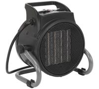 2000W Industrial PTC Fan Heater - 2 Heat Settings - Fan Only Mode - 6800 Btu/hr
