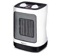 2000W Mini Ceramic Fan Heater with Automatic Oscillation Pro Breeze White One Size