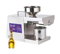 2000W Oil Press Machine, Automatic Cold Hot Extractor, Heavy Duty Stainless Steel Seed Expeller for Organic Peanut Walnut Sesame Perilla Seeds