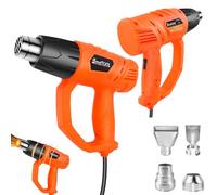 2000W Paint Stripping Heat Gun, Professional Mini Heat Gun for Paint Stripping, 300℃-600℃ Heat Gun Dual Temp, Electric Hot Air Gun, Fast Heating & Overload Protection, Orange